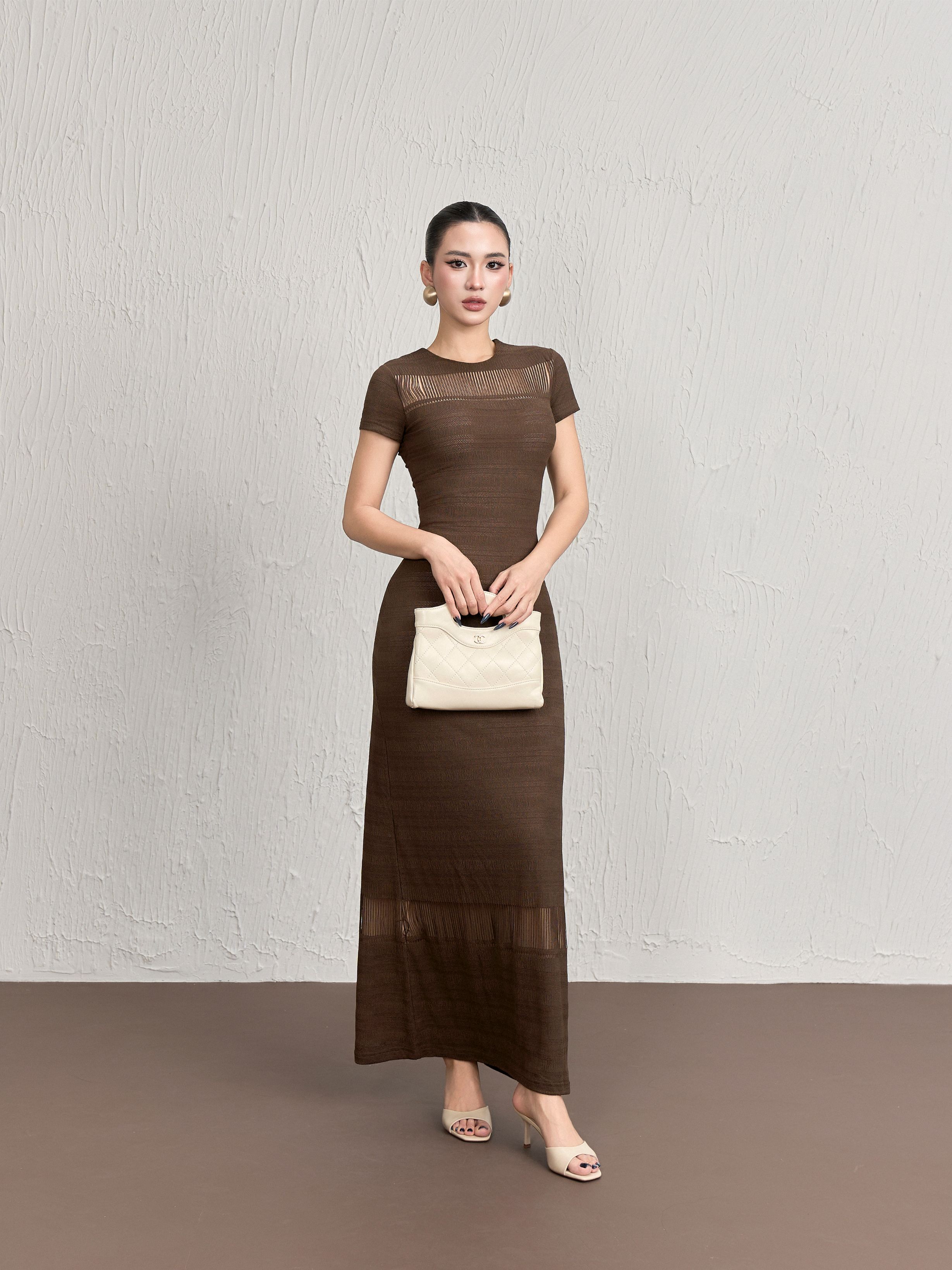 Váy Ngắn Tay Cổ Tròn - VNT29