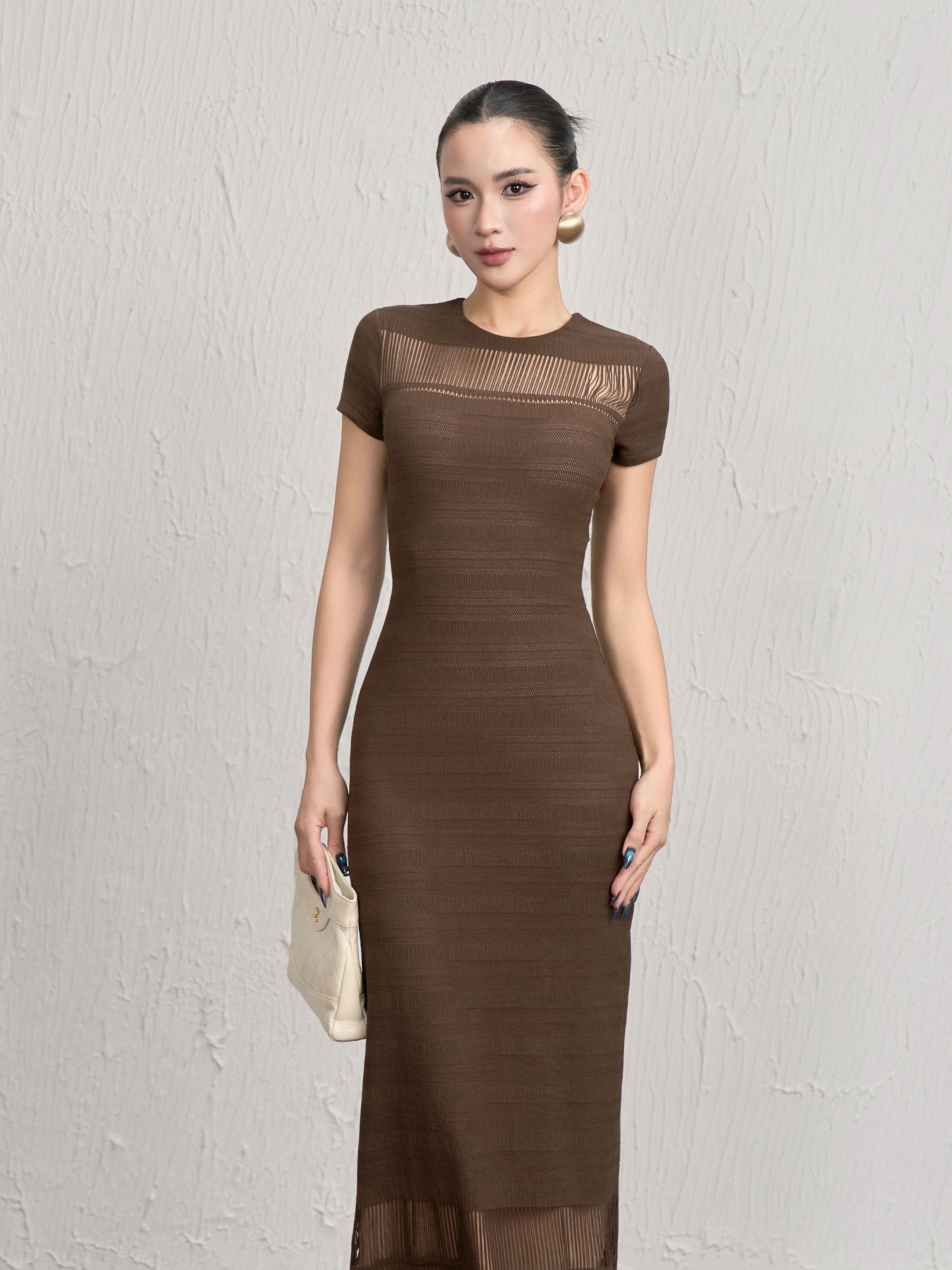 Váy Ngắn Tay Cổ Tròn - VNT29