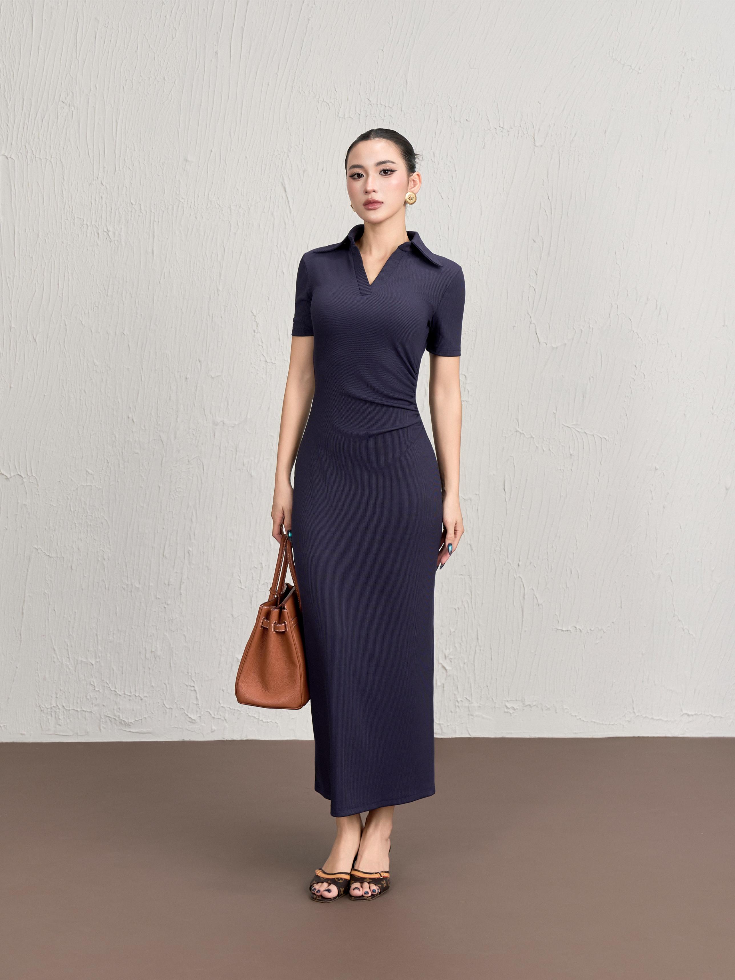 Váy Ngắn Tay Cổ V 2 - VNT26