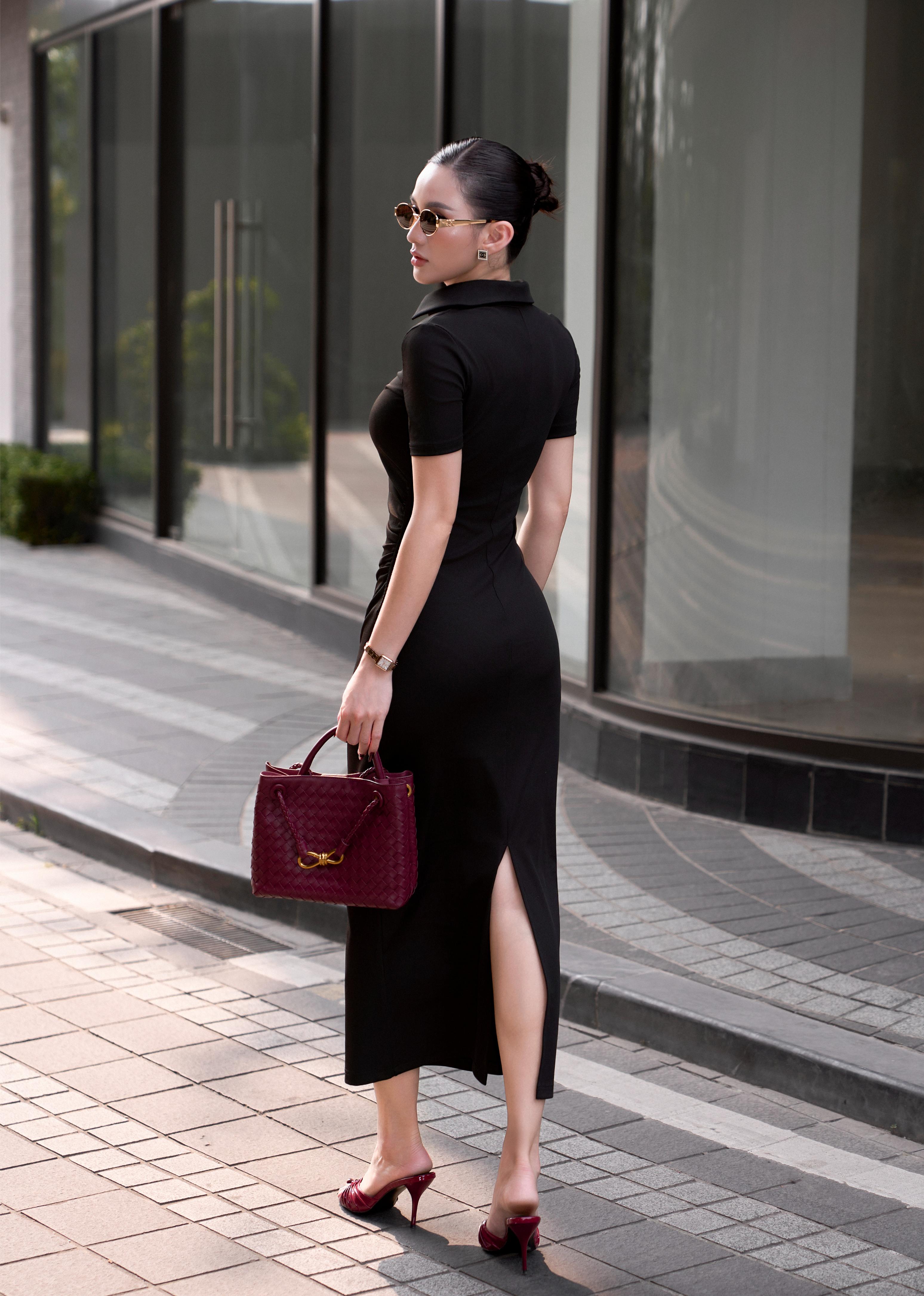 Váy Ngắn Tay Cổ V 2 - VNT26