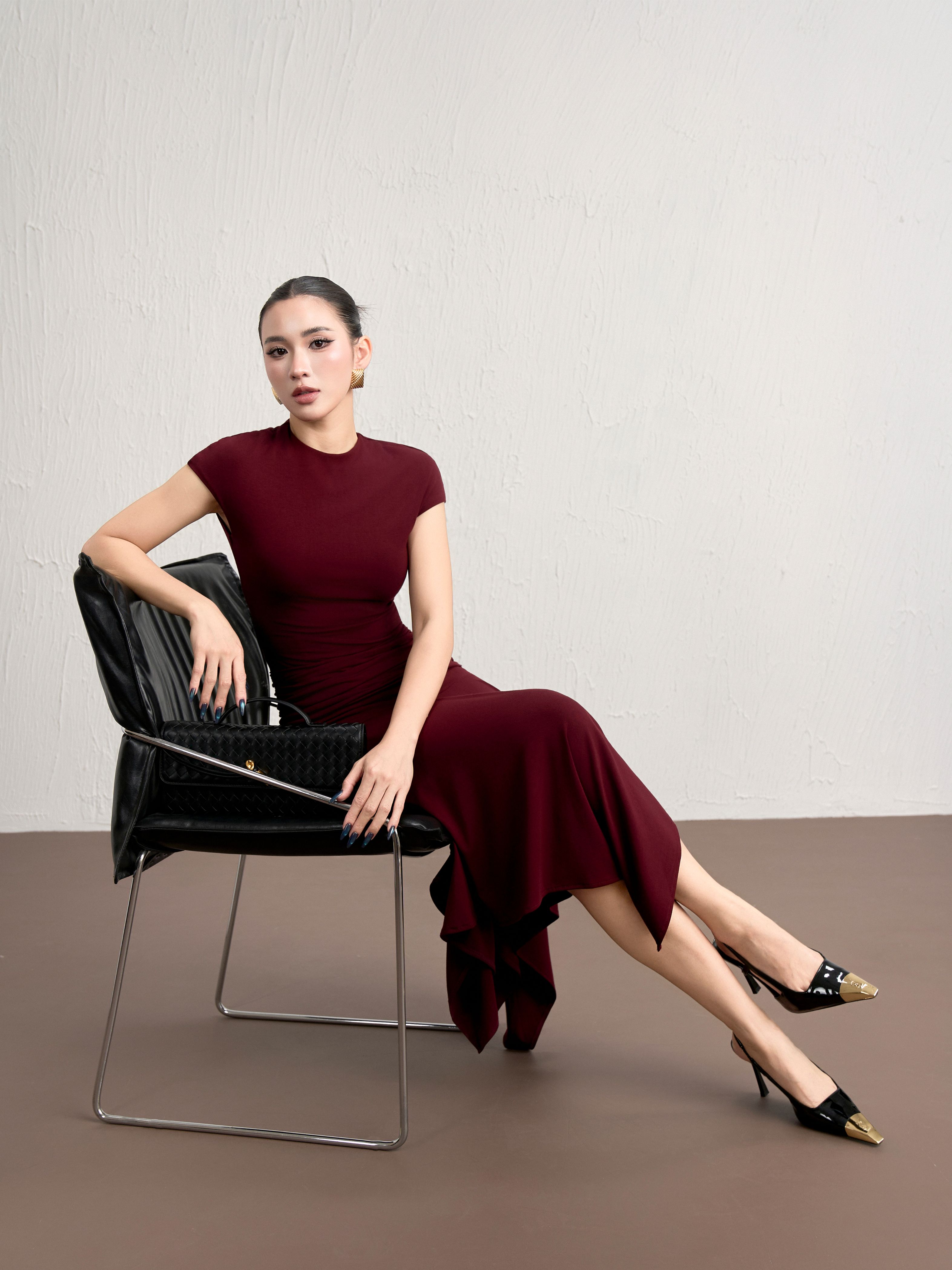 Váy Ngắn Tay Liền Cổ Leo - VNT28