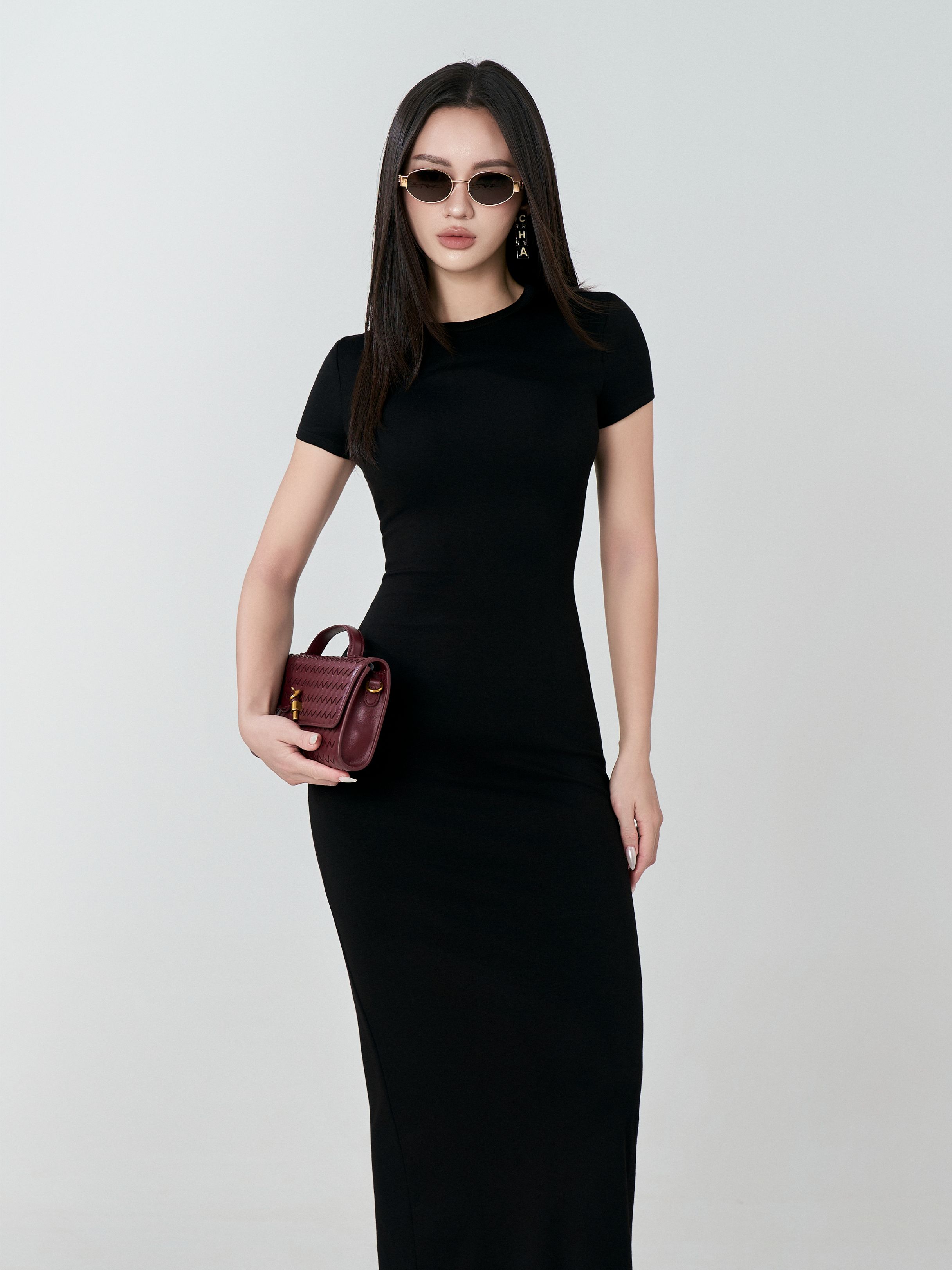 Váy Ngắn Tay Umi Cổ Viền - VNT32