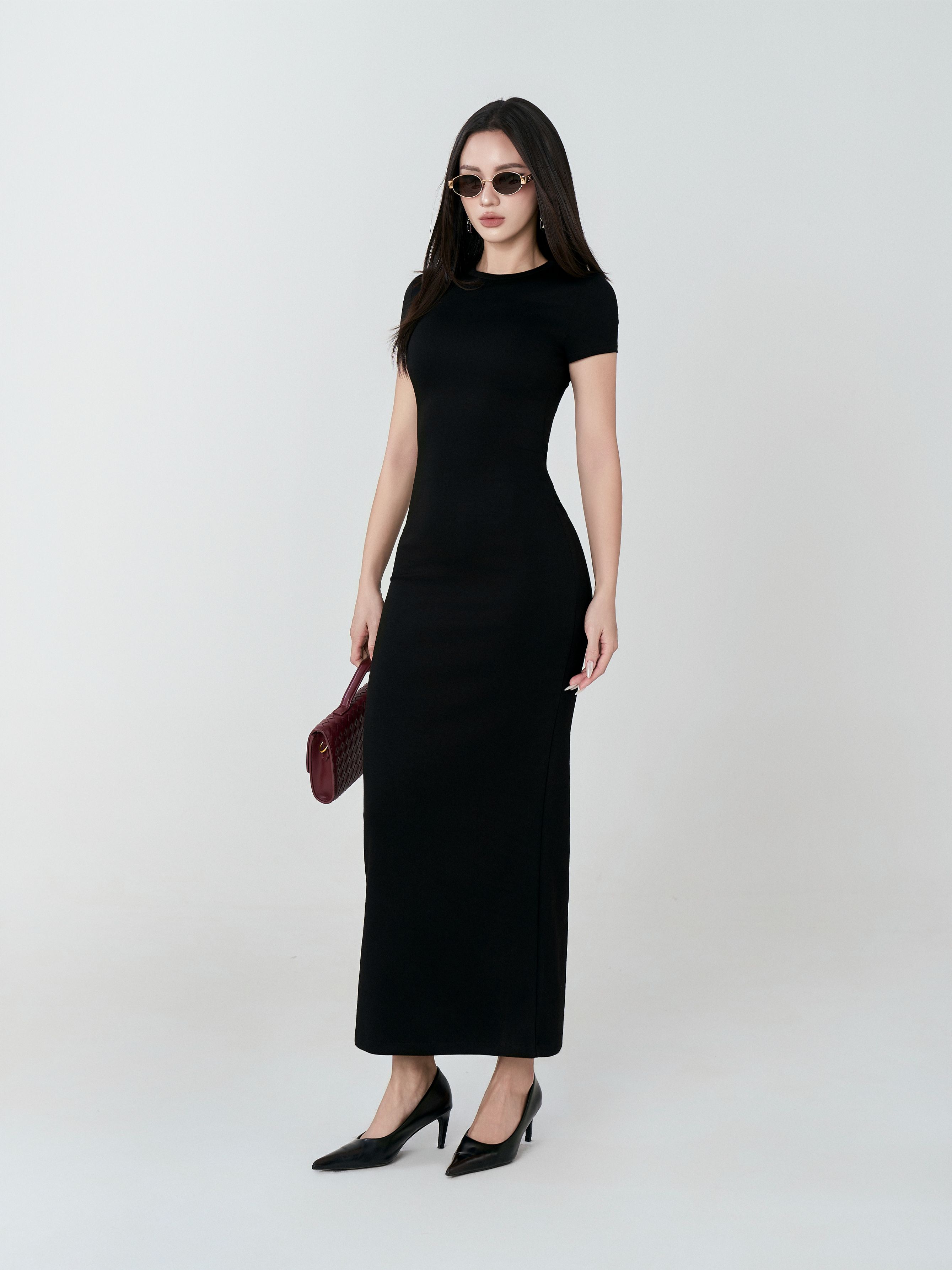 Váy Ngắn Tay Umi Cổ Viền - VNT32