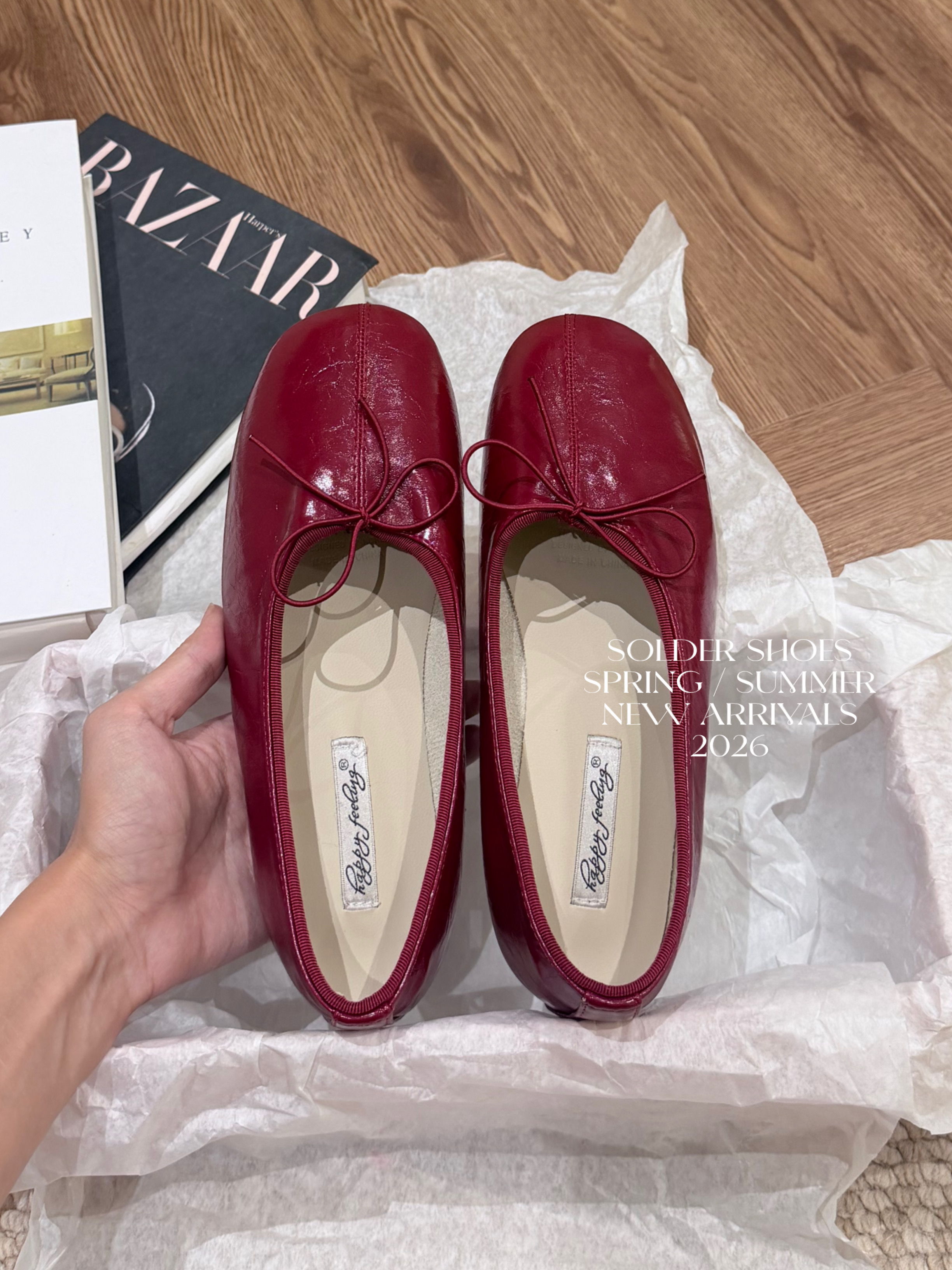 GIÀY BÚP BÊ HAPPY FEELING 320-1 / ĐỎ