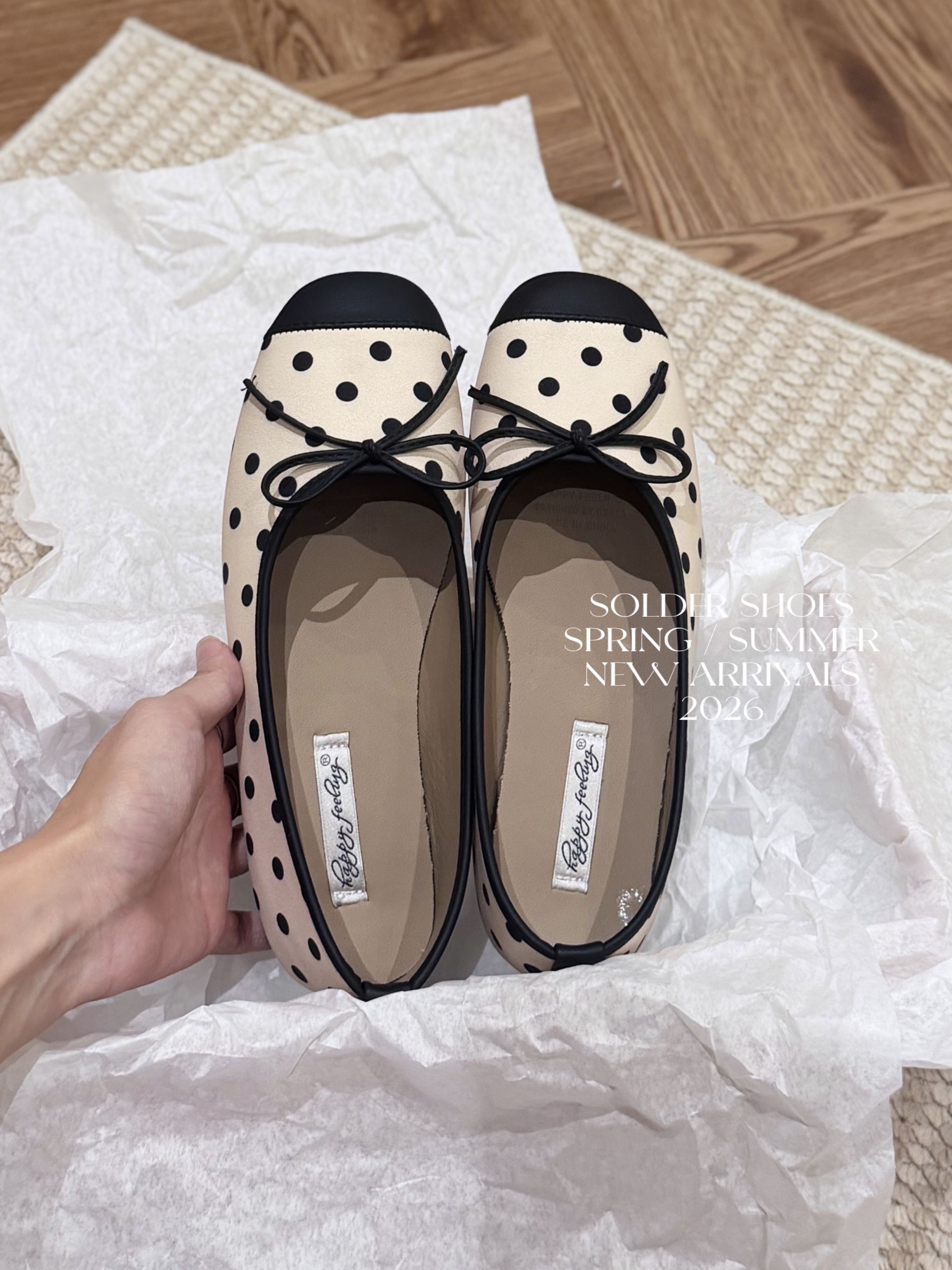 GIÀY BÚP BÊ HAPPY FEELING 8810 / TRẮNG
