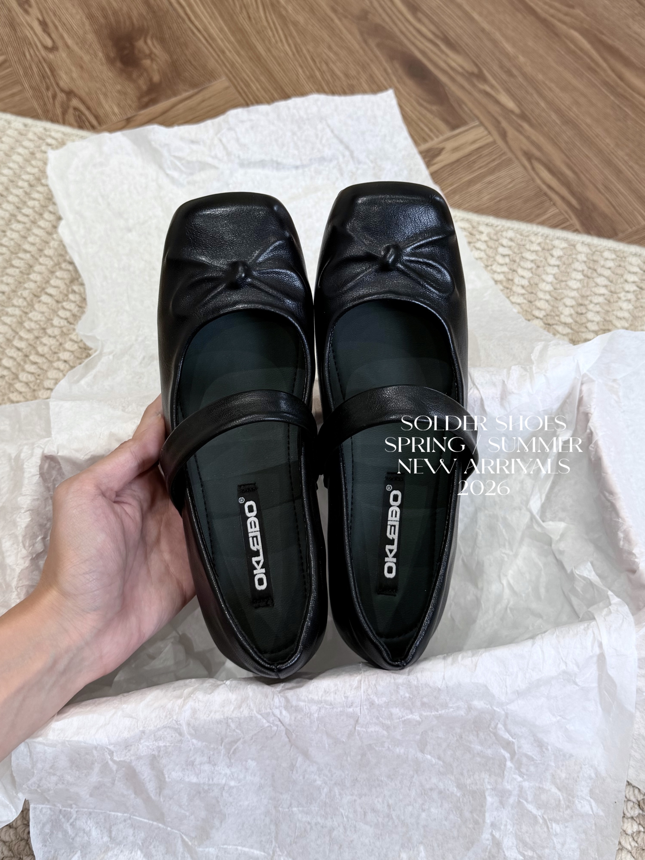 GIÀY BÚP BÊ OKLEIBO 1171 / ĐEN