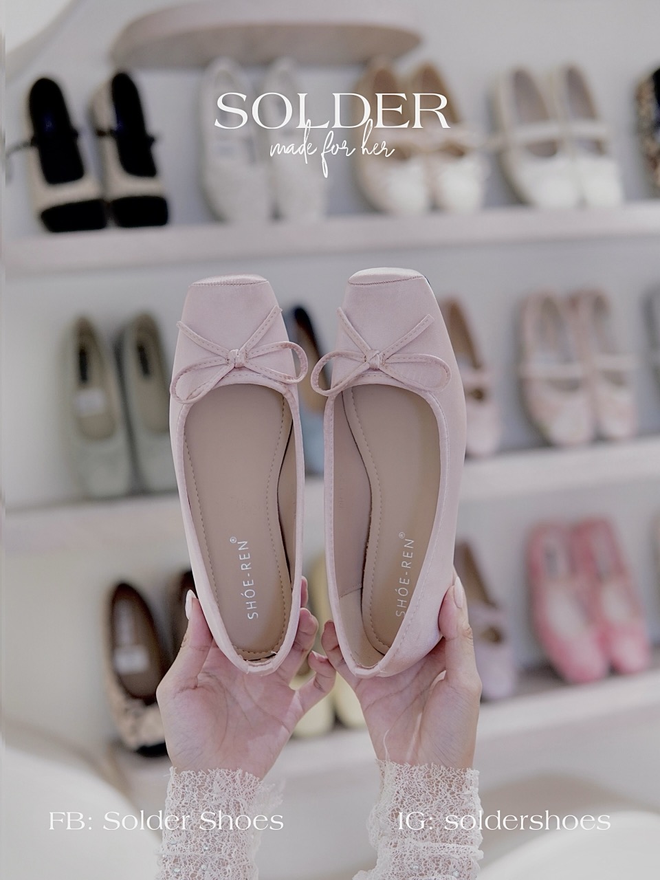 GIÀY BÚP BÊ SHOSE REN DH-1 / HỒNG