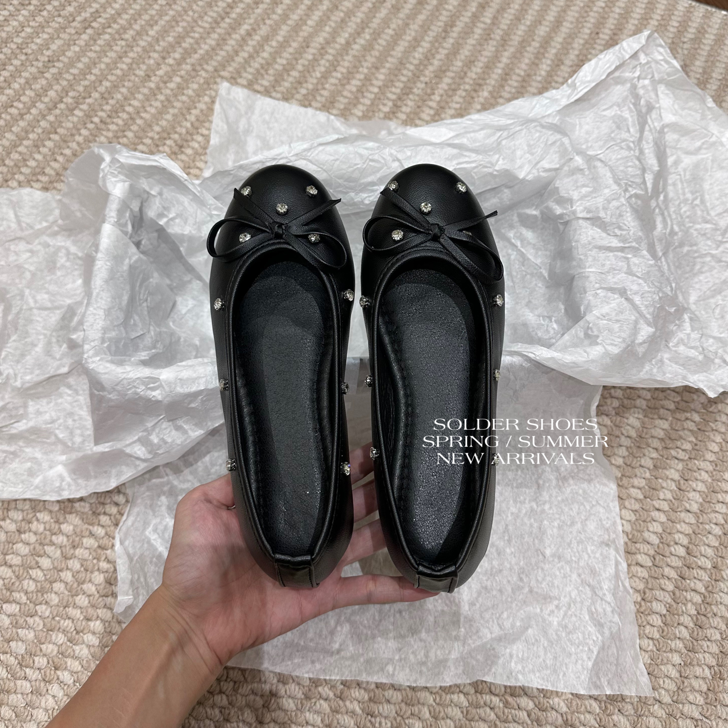 GIÀY BÚP BÊ SOLDER / 0098 ĐEN