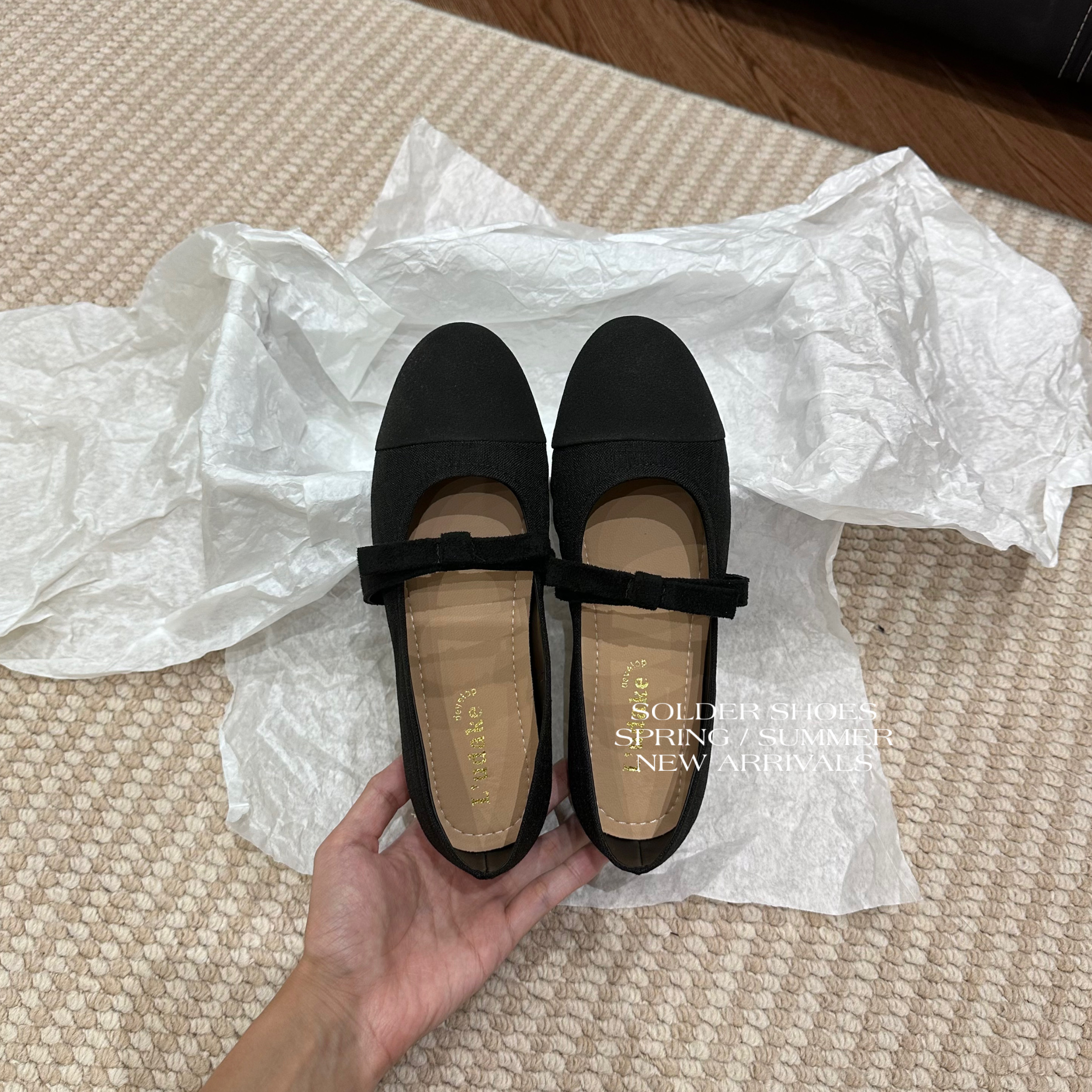 GIÀY BÚP BÊ SOLDER / 0615 - ĐEN