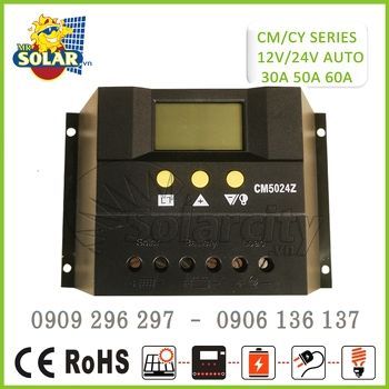 CONTROLLER SOLAR CHARGE PWM4024A-12V/24V 40A LCD