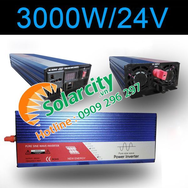 INVERTER KÍCH ĐIỆN SIN CHUẨN 3000W - 24V