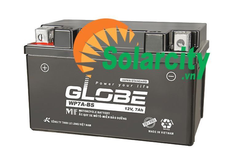 ẮC QUY XE MÁY GLOBE 12V- 7AH (WP7A-BS)