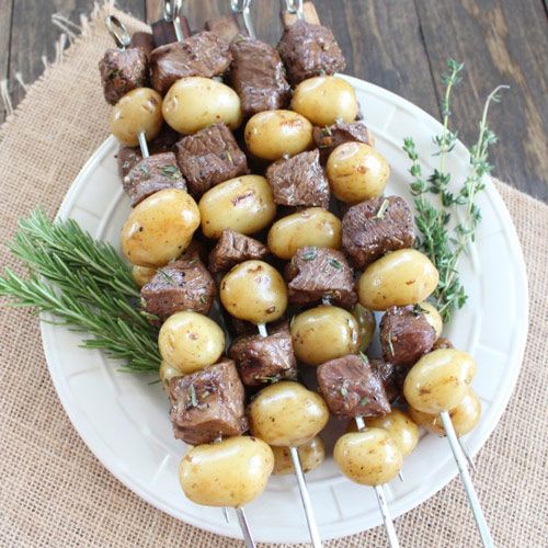 Thịt nướng xiên khoai tây