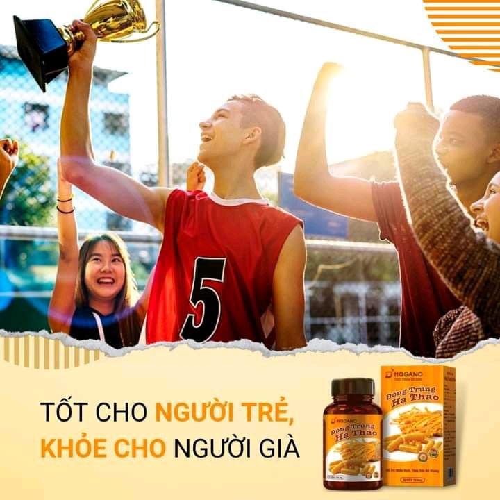 Lọ 30 Viên Đông Trùng Hạ Thảo HQGANO_ Nhuận Sắc-Cường Dương- Trường Thọ