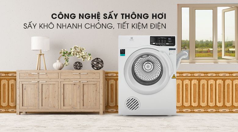 Tính năng ưu việt của máy sấy Electrolux