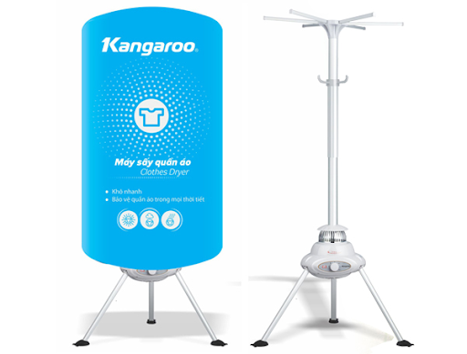 Máy sấy quần áo Kangaroo với đa dạng chức năng sấy