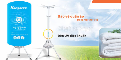 Máy sấy quần áo Kangaroo với nhiều chức năng tiện ích