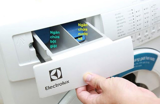 Các ngăn chứa của máy giặt Electrolux