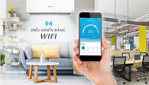 Tính năng Wifi của máy lạnh cho phép người dùng giám sát hoạt động của máy lạnh từ xa