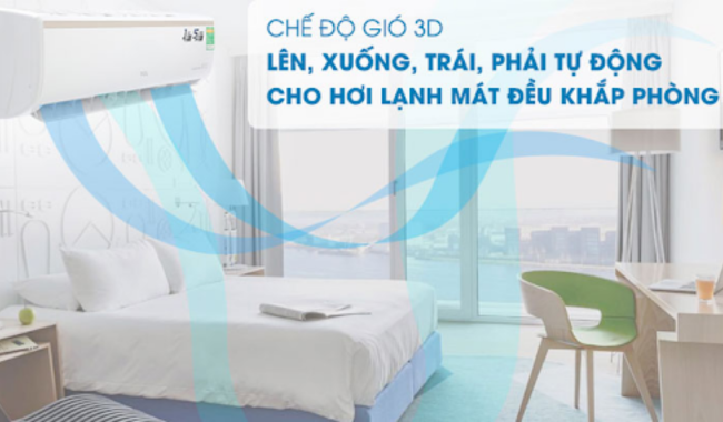 Tính năng đảo gió 3D của điều hòa TCL