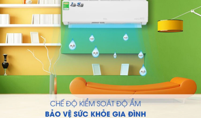 Tính năng kiểm soát ẩm thông minh của điều hòa TCL