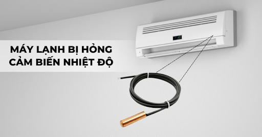 Cảm biến máy lạnh bị hỏng có thể gây ra lỗi E6 điều hòa Funiki