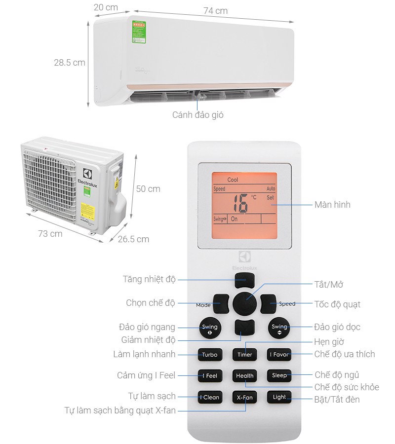 Điều Hòa Electrolux inverter ESV09CRR-C3