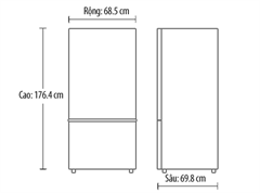 Tủ lạnh Panasonic NR-BX468GWVN - 450 Lít Cấp đông mềm