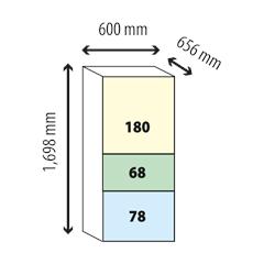 TỦ LẠNH 3 CÁNH MITSUBISHI ELECTRIC MR-CX41EJ-BRW-V 326 Lít INVERTER