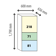 TỦ LẠNH 3 CÁNH MITSUBISHI ELECTRIC MR-CX46EJ-PS-V 358 Lít INVERTER