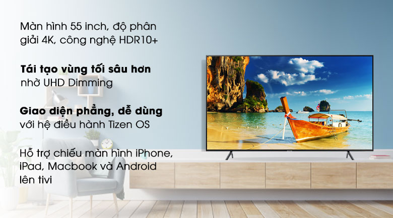 Smart Tivi Samsung 4K 55RU7200