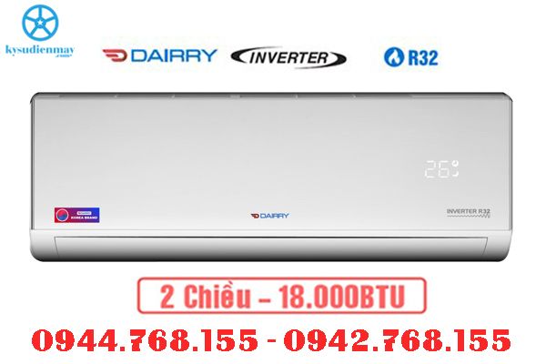 Điều hòa Dairry i-DR18-KH 18000btu 2 chiều inverter R32