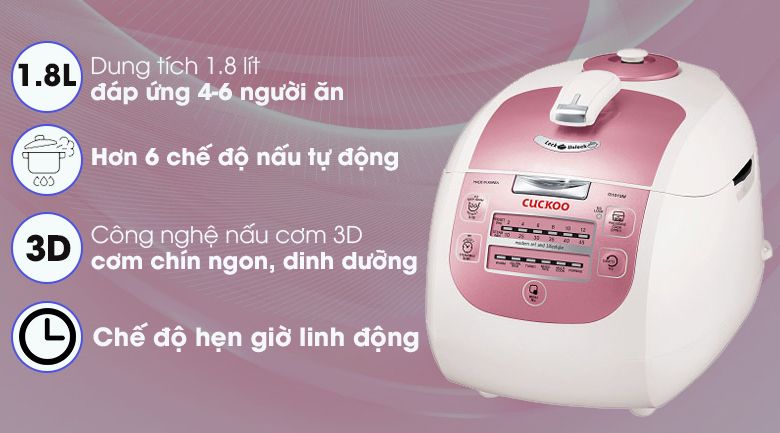 Nồi cơm điện tử Cuckoo 1.8 lít CRP-G1015M