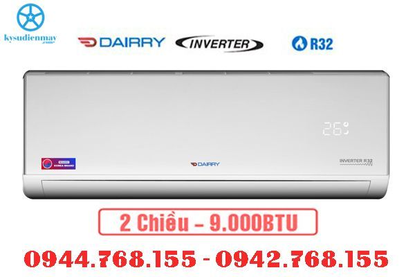 Điều Hòa Dairry 9000BTU 2 chiều Inverter I-DR09LKH