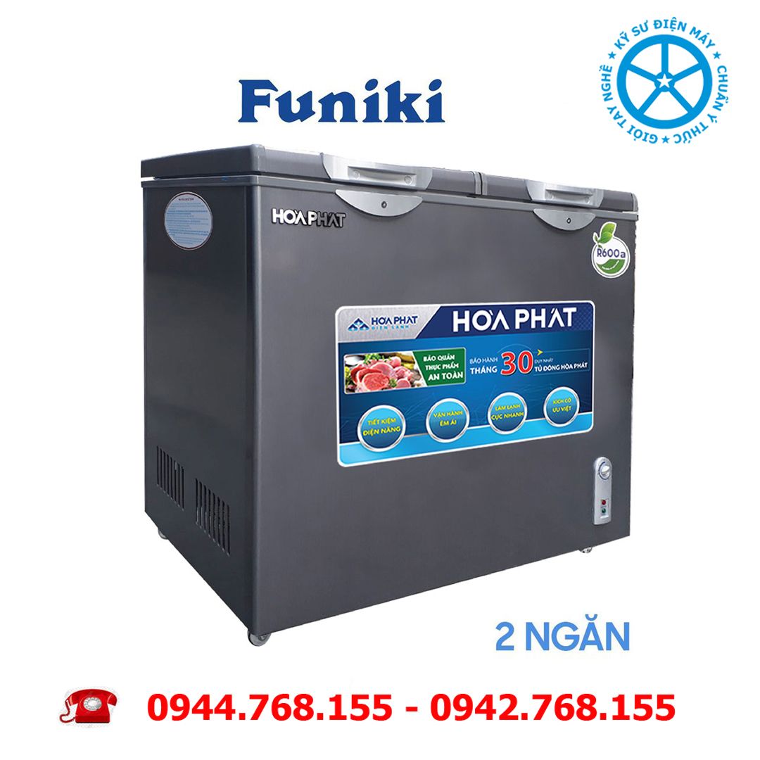 Tủ đông Funiki Hòa Phát 205 lít 2 ngăn dàn đồng HCF 506S2Đ2SH