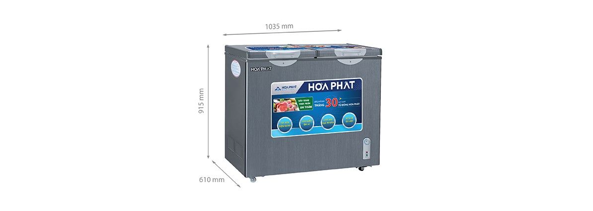 Tủ đông Funiki Hòa Phát 205 lít 2 ngăn dàn đồng HCF 506S2Đ2SH