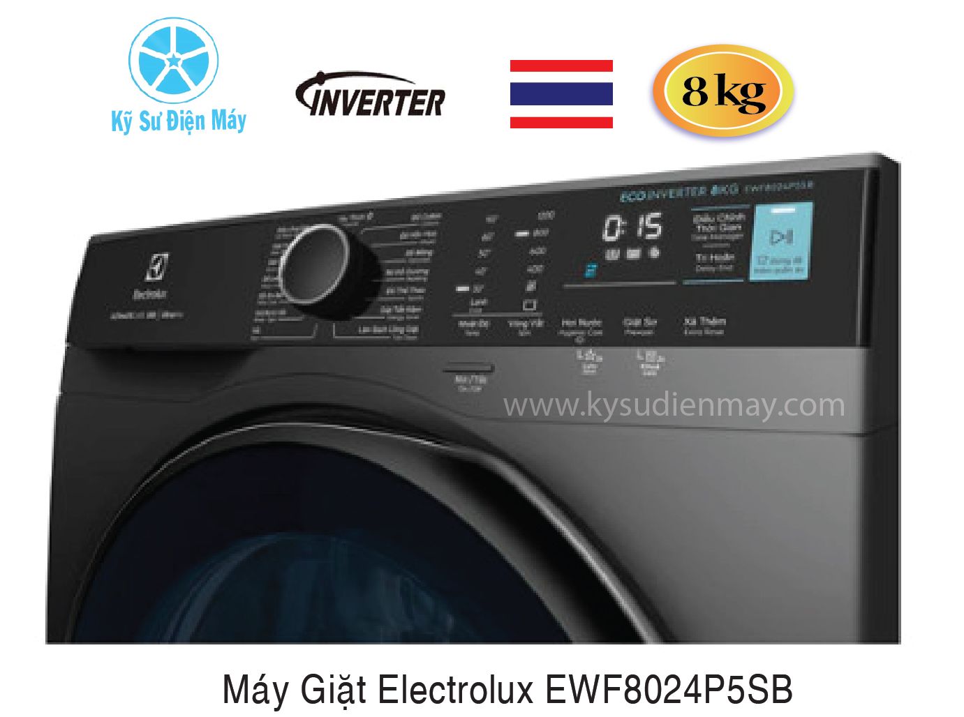 Máy giặt Electrolux EWF8024P5SB 8kg inverter