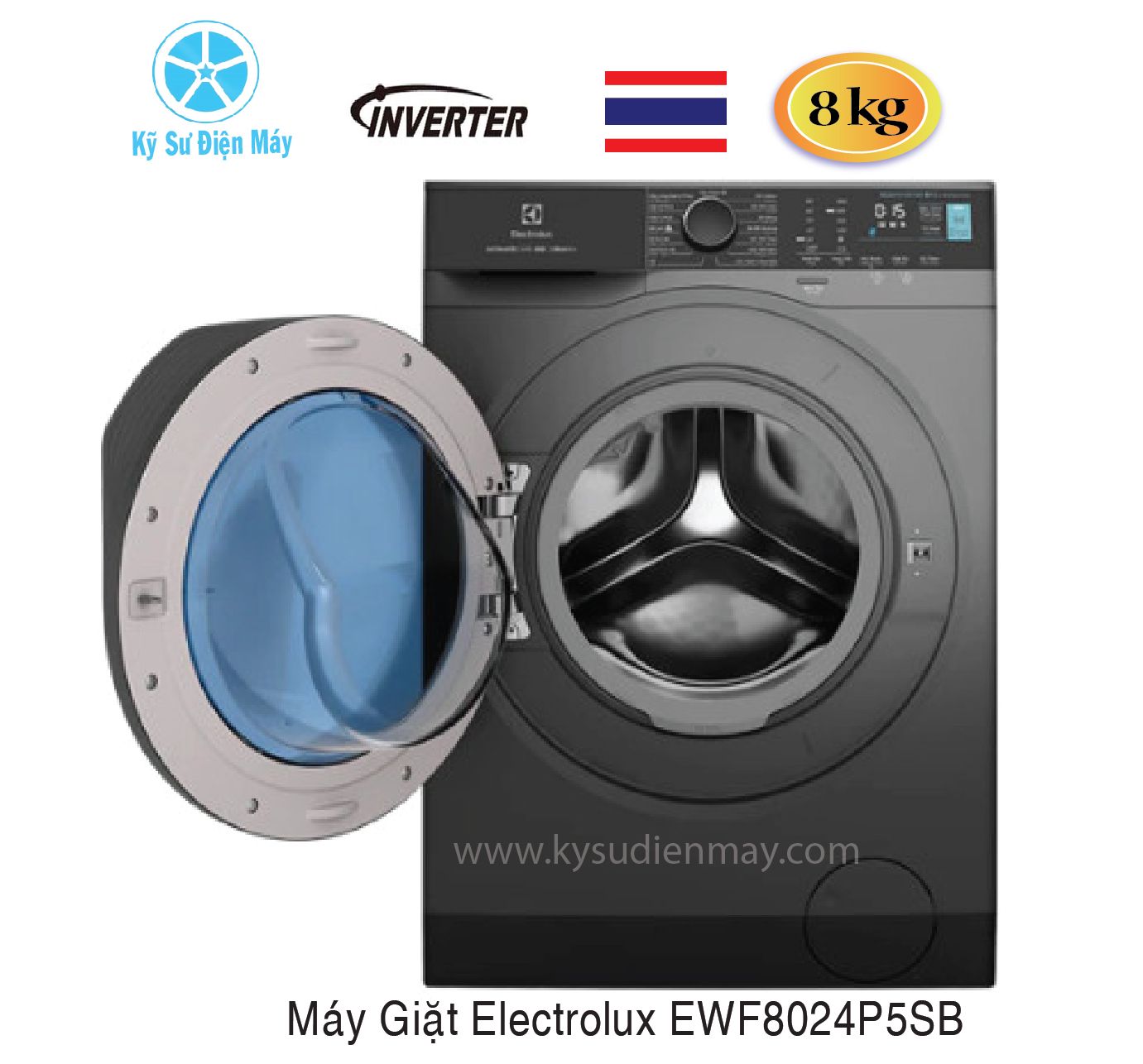 Máy giặt Electrolux EWF8024P5SB 8kg inverter