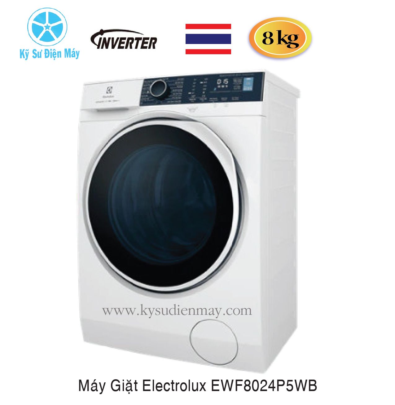 Máy giặt Electrolux EWF8024P5WB 8kg inverter