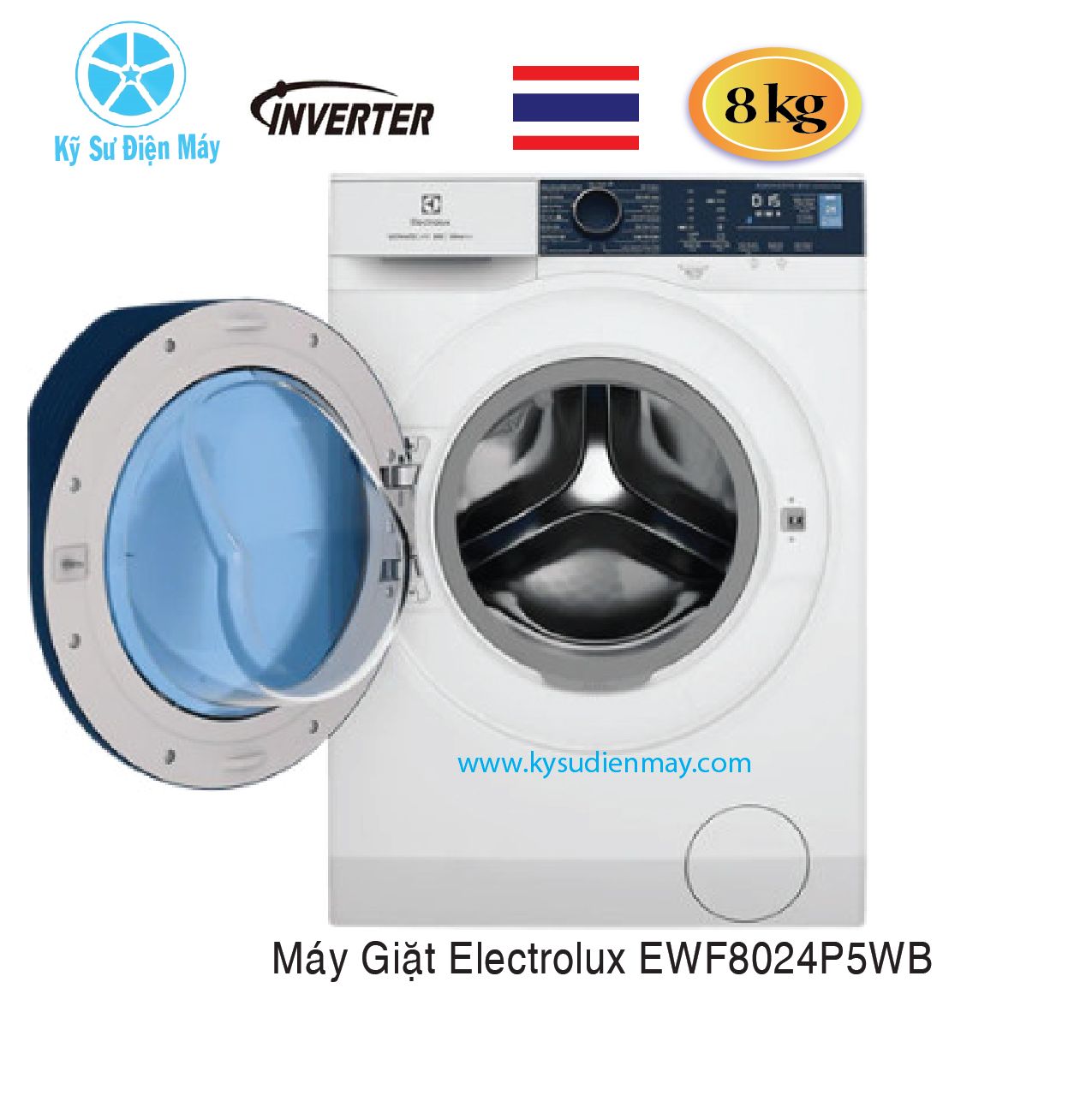 Máy giặt Electrolux EWF8024P5WB 8kg inverter