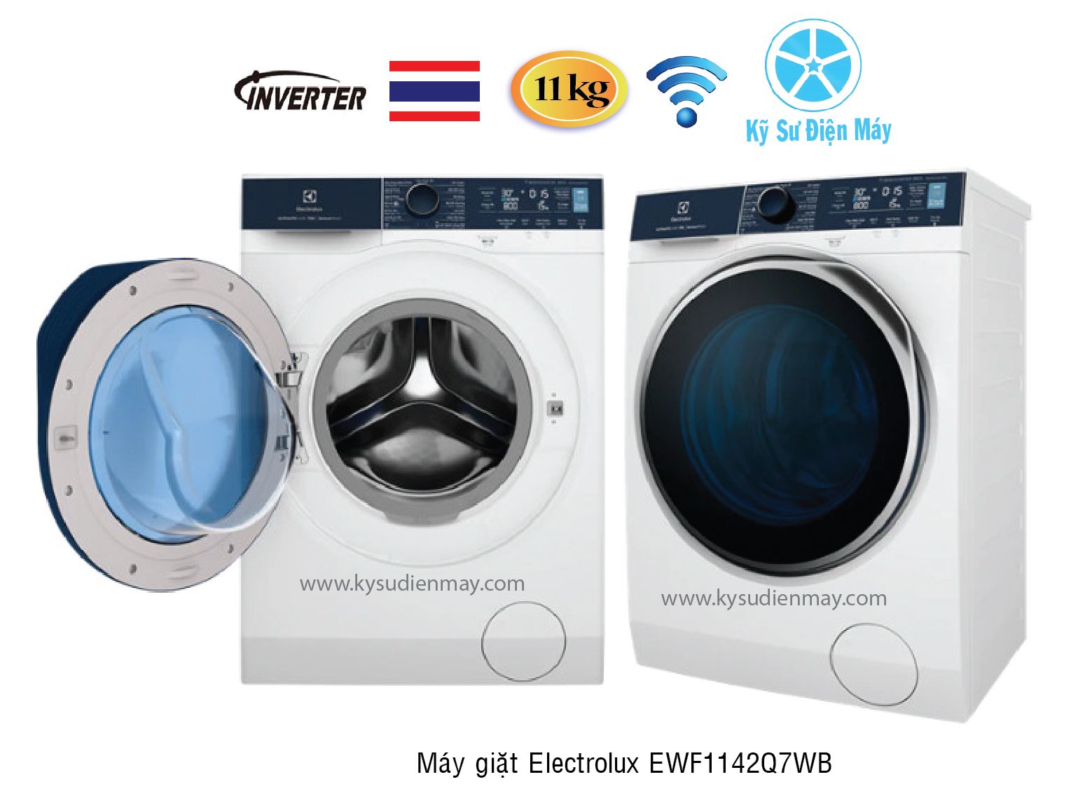 Máy giặt Electrolux EWF1142Q7WB 11kg inverter