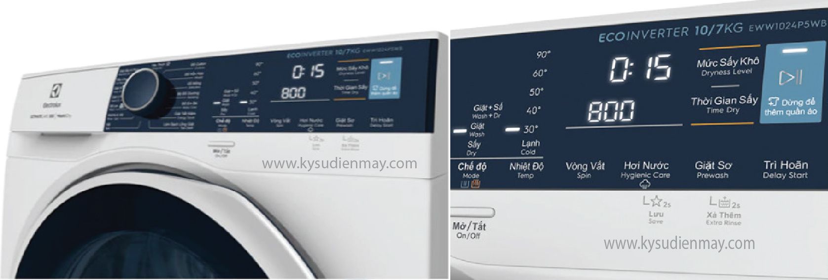 Máy giặt Sấy Electrolux EWW1024P5WB