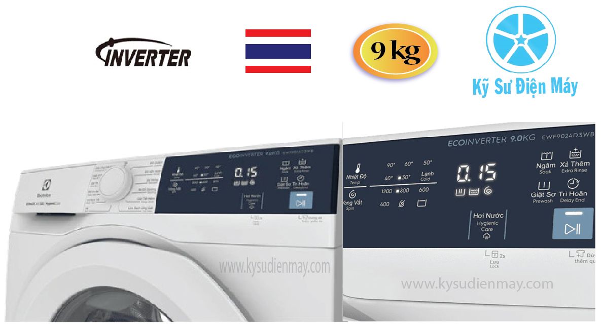 Máy giặt Electrolux EWF9024D3WB 9kg inverter