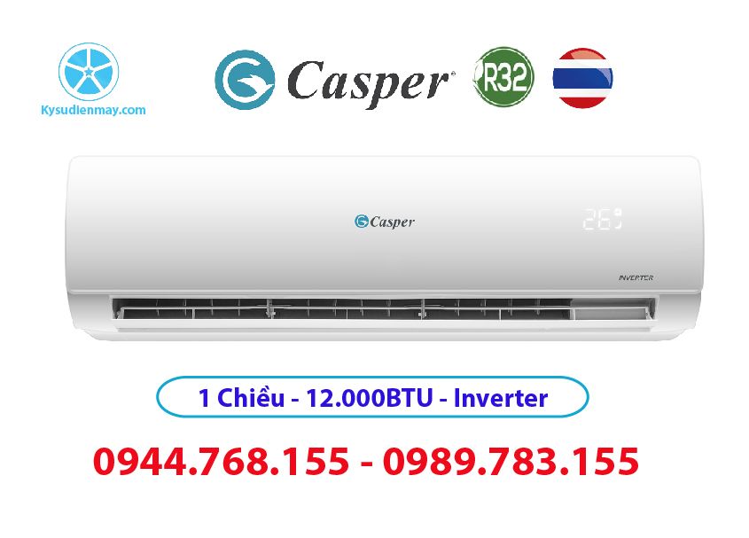 Điều hoà Casper 12.000BTU 1 chiều inverter MC-12IS33