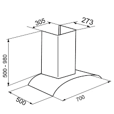 Hút mùi Canzy kính cong 70cm CZ 8970H