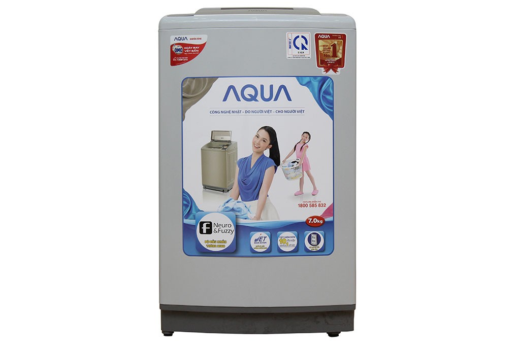 Máy giặt cửa trên AQUA AQW-S72CT (7.2 kg)