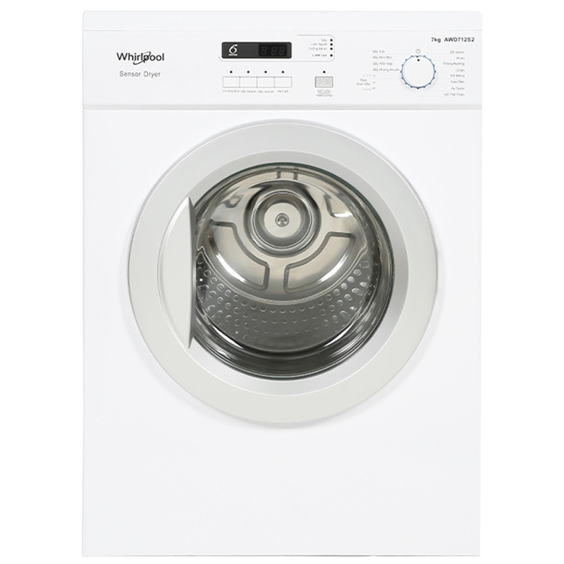 Máy sấy thông hơi Whirlpool 7kg AWD712S2