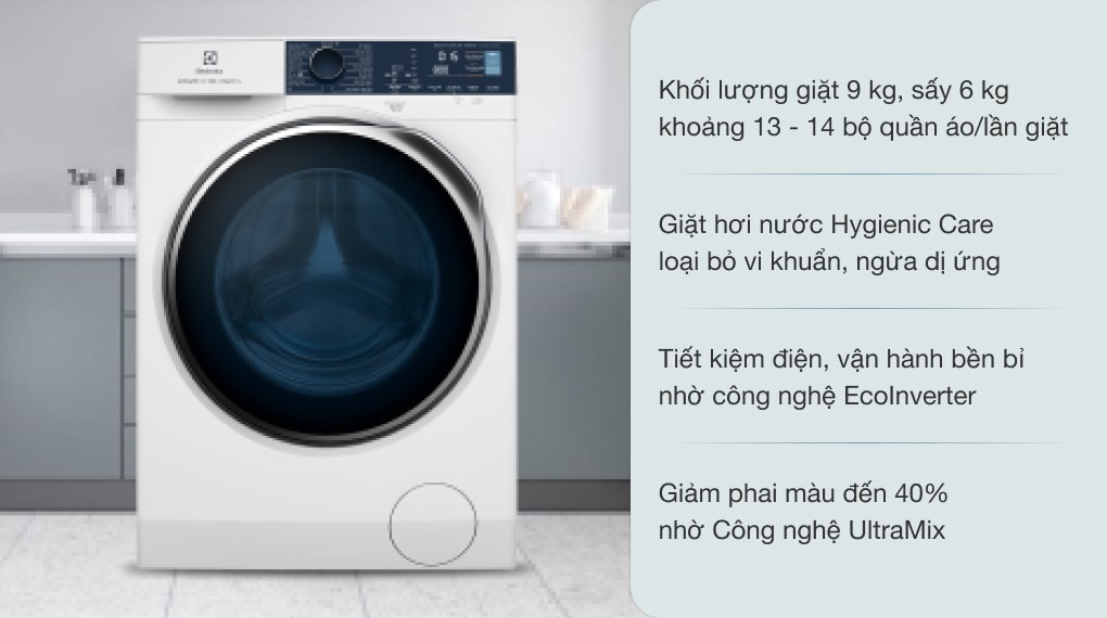 Máy giặt Sấy Electrolux EWW9024P5WB