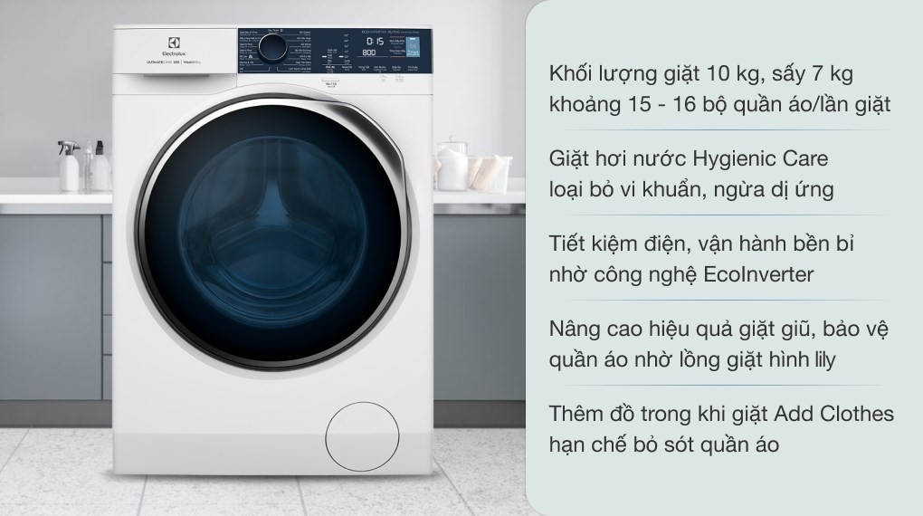 Máy giặt Sấy Electrolux EWW1024P5WB