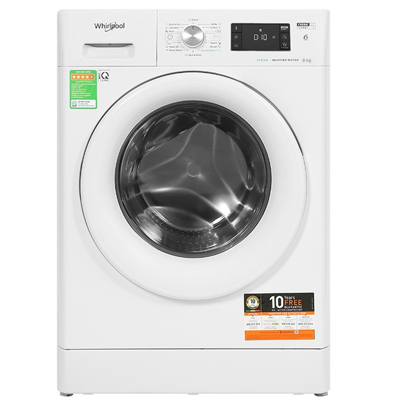 Máy giặt Whirlpool 8,5kg FFB8458WVE